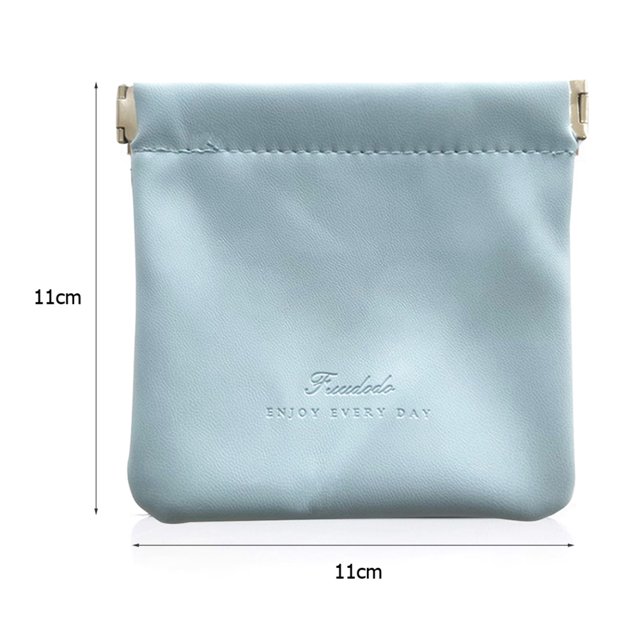 Monedero de cierre automático Mini organizador de maquillaje multifuncional diario organizador Wdftyju de objetos pequeños monedero impermeable