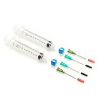 Dispense All - Mini Industrial Syringe Pack - 10ml Syringes with 14G & 18G Blunt Needles, Blunt Needles Covers, and Syringe Caps
