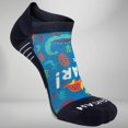 thumbnail image 3 of Zensah Dinosaurs Socks (No Show) L / Teal, 3 of 3