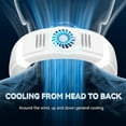 thumbnail image 4 of Neck Air Conditioner Portable Neck Fan Rechargeable Bladeless Neck Fans That Blow Cold Air Personal Cooler White, 4 of 6