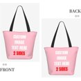 thumbnail image 4 of Custom Tote Bag With Logo Photo, Custom Bag, Personalized Shopping Bags Reusable Grocery Bags Bulk For Work Travel Gifts, 4 of 8