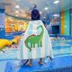 thumbnail image 4 of Kids Bath Poncho, Bath Towel, Beach Towel, Bath Robe, Absorbent, Quick Dry, Soft Hooded Bath Towels for Boys and Girls, 2-8 Years Old (Dinosaur Blue), 4 of 5