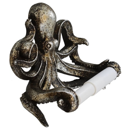 Quadow Decorative Swimming Octopus Toilet Paper Holder - Bathroom Decor