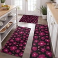 thumbnail image 2 of Pioneer Flower Floral Print Pattern Kitchen Rugs Sets Of 3,Kitchen Runner Rugs Non Skid Washable,Decorative Kitchen Floor Mats for Kitchen,Sink,Laundry,17"x30"+ 17"x47" + 17"x59", 2 of 6