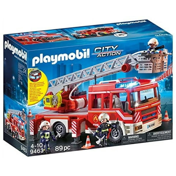 Unidad Fire Ladder Playmobil con luces y sonidos durante más de 4 años