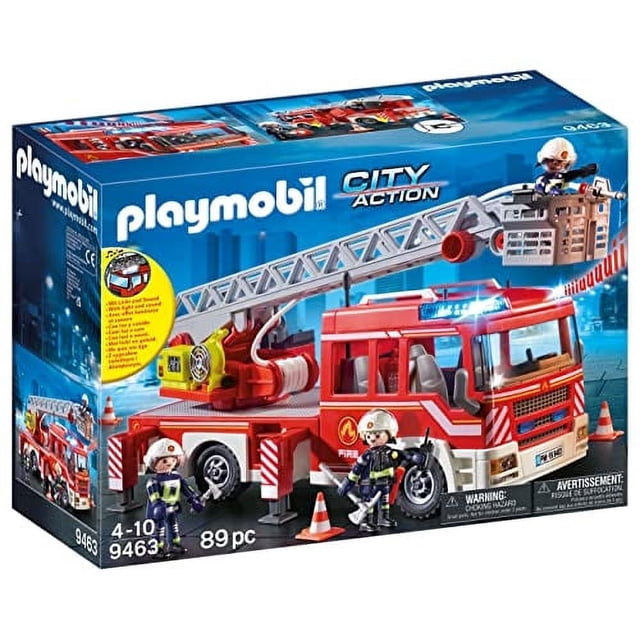 Unidad Fire Ladder Playmobil con luces y sonidos durante más de 4 años