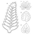 thumbnail image 3 of Walbest DIY Tropical Leaf Shaped Cookie Cutter, Plastic Tropical Palm Leaves Cookie Mold Hawaiian Flowers Fondant Leaf Cookie Cutter for Gum Paste, Sugarcraft Candy, Luau Cake Decorating, 1pc, 3 of 7