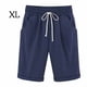 thumbnail image 1 of Pantalones cortos Cintura elástica Pantalones cortos sueltos Mujer Trajes de verano, Azul oscuro, XL Eigraketly AP002089-63, 1 of 6
