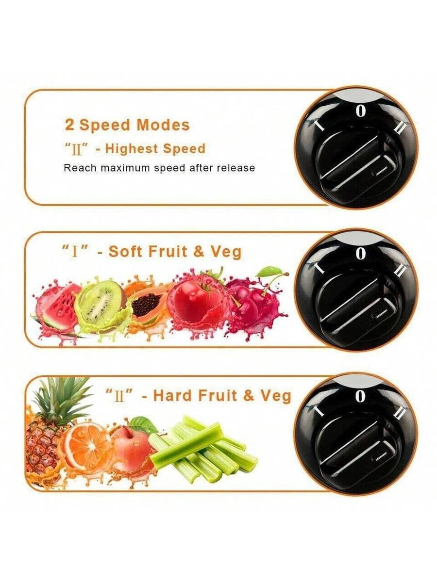 800W Electric Juicer Fruit Vegetable Blender Juice Extractor Citrus Machine New