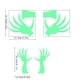 thumbnail image 3 of Maojin Decoración De Halloween Decoraciones De Halloween Decoración De Halloween Pegatinas De Luz Nocturna Ojos De Terror Fluorescentes - Pegatinas Decoración De Escena Pegatinas De (Buy 2 Get 1 Free, 3 of 7
