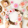 thumbnail image 4 of 210 Pcs Mini Silk Flower Heads Small Fake Rose Daisy Faux Flowers Bulk for Crafts Artificial Loose Fabric Flowers, 4 of 9