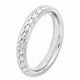 thumbnail image 3 of Bague en Argent Sterling Stackable Expressions Rhodié à Motifs Taille 9, 3 of 3