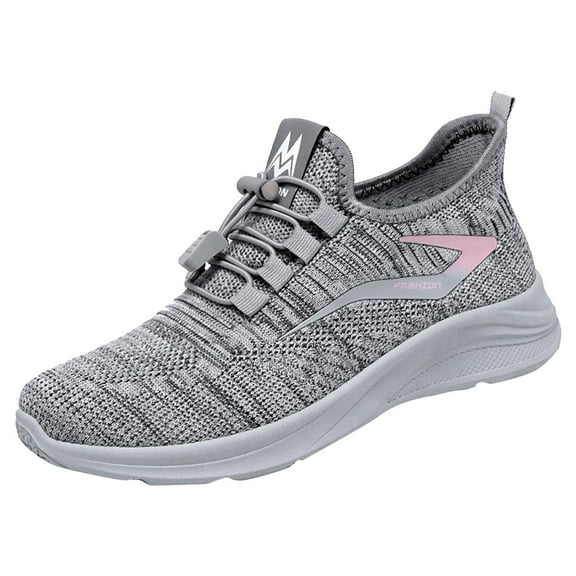Yindaity Women Atheltic Sport Running Shoes Lightweight Casual Walking Sneakers Shoes for Women Grey,7.5