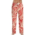 thumbnail image 2 of Men's Fashion Loose Casual Printed Valentine's Day Pattern Lounge Pants Comfort Sleepwear Drawstring Elastic Waist Home Wear 2026 Red XL, 2 of 7