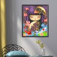 thumbnail image 4 of Hilo de bordar de algodón ecológico Wdftyju completo punto de cruz de niña japonesa impreso de 11CT 40x50cm, 4 of 9