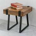 thumbnail image 2 of Hamburg Contemporary Contemporary MDF/Metal End Table -Canyon Oak Wood Veneer, 2 of 4