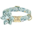 thumbnail image 2 of Pet Artist Personalized Dog Collar Flower Studded Floral Nylon ID Name Tag Collar Engraved, 2 of 8