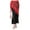 Red, variant on Women's Belly Dance Hip Scarf with Fringe Sequins Mesh Triangle Skirt Hip Scarf Black Colorful
