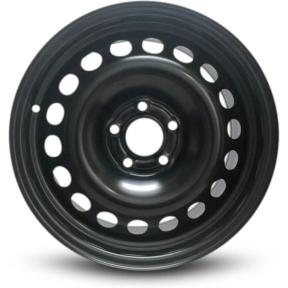 Wheel For 2005-2008 Pontiac G6 16 inch 5 Lug Black Steel Rim Fits R16 Tire - Full-Size