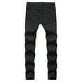 thumbnail image 3 of Aoochasliy Mens Jeans Clothes Relaxed Fit Men's New Tight-fitting Ripped Straight Hip-hop Stretch Motorcycle Denim Trouser, 3 of 3