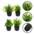 thumbnail image 2 of 4 Uds plantas suculentas artificiales en maceta decoración de plantas falsas decoración de bonsái simulada realista, 2 of 7