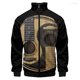 thumbnail image 3 of Chaqueta con cremallera y cuello alto con estampado 3D de música de guitarra divertida para hombre y mujer, ropa informal, chaquetas, abrigos, ropa de hombre, 3 of 5