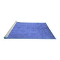 thumbnail image 2 of Ahgly Company Machine Washable Indoor Square Oriental Blue Industrial Area Rugs, 7' Square, 2 of 4