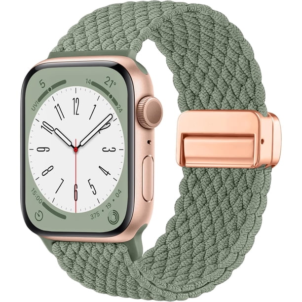 Solo Loop Compatible con Correa Apple Watch 45mm 44mm 49mm 46mm 42mm 41mm 40mm 38mm Hombre Mujer, Correas Ajustable Magnética Elástica de Nylon para iWatch Series 11 10 SE Ultra 9 8 7 6 5 4 3 2 1