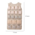 thumbnail image 3 of Boovnll Double-Sided Hanging Closet Underwear Organizer, GreyEnlarged Closet Hanging Bra Organizer , Extra-Large Sided Wall Shelf Wardrobe Mesh Pockets Hanging Sto, 3 of 6