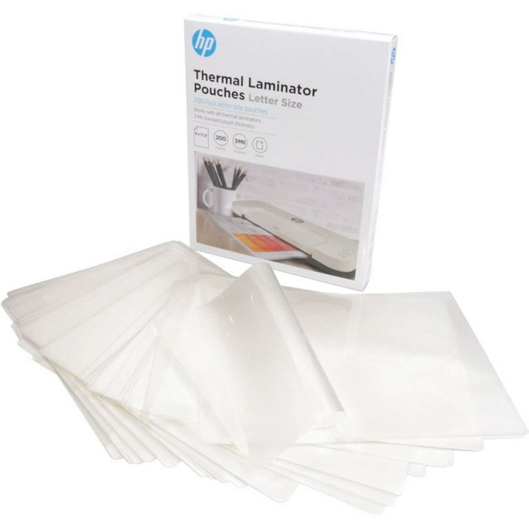 HP S200 Letter Size Laminator Pouches, 91013T - Walmart.com