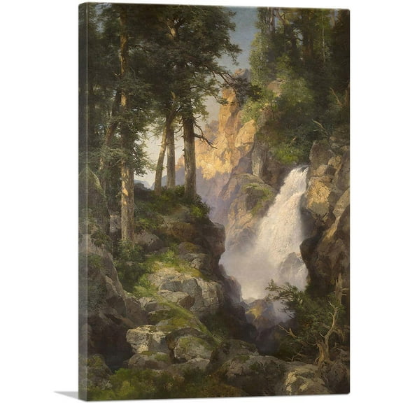 ARTCANVAS Falls At Toltec Gorge 1913 Canvas Art Print by Thomas Moran - Size: 26" x 18" (0.75" Deep)