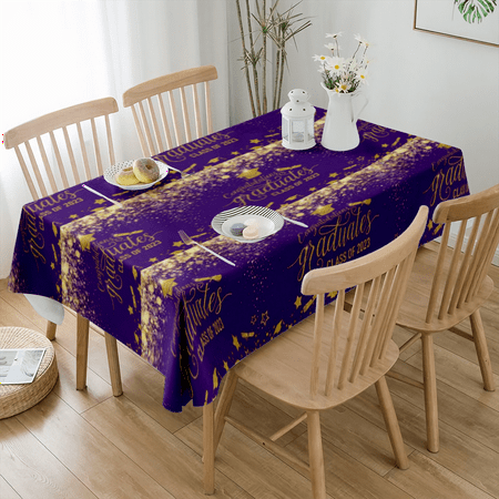 

Tablecloths and Satin Table Runner Tablecloth Table Runners for Graduation Graduation Birthday Baby Shower New Year Party(#47 M-54x72 )