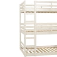 thumbnail image 3 of Lit Superposé Triple en Bois Massif - Blanc, 3 of 5