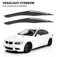 thumbnail image 3 of Carbon Fiber Headlight Eyelid Eyebrow Cover Stickers Trim for E90 E91 328I 335I M3 2006-2011, 3 of 8