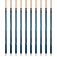 thumbnail image 2 of Lot de 10 Queues de Billard ASKA L3 Bleues, Arbre Érable Canadien de 58 Pouces, Embout Rigide de 13 mm, Poids Mixtes, 2 of 5