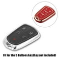 thumbnail image 3 of Unique Bargains Car Key Fob Cover 5 Button Remote Key Fob Case TPU Button Full Protector Cover Red for Cadillac XT5 2017-2020, 3 of 7