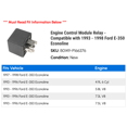 thumbnail image 2 of Engine Control Module Relay - Compatible with 1993 - 1998 Ford E-350 Econoline 1994 1995 1996 1997, 2 of 2