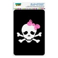 thumbnail image 1 of Skulls Crossbones Daughter Stick Figure Family Girl Pink Bow Home Business Office Sign, 1 of 6