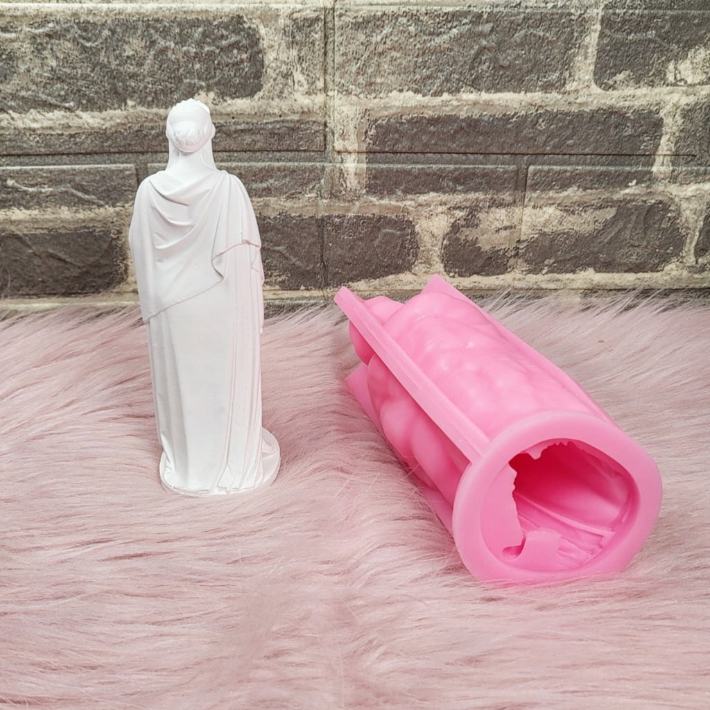 Goddess Figurine Silicone Candle Molds Epoxy Resin Molds for Candle Soap