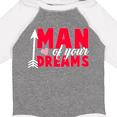thumbnail image 4 of Inktastic Valentine's Day Man of your Dreams with a Heart and Arrow Boys or Girls Long Sleeve Baby Bodysuit, 4 of 5