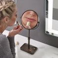 thumbnail image 2 of Better Homes & Gardens Extendable Two-Sided Free Standing Vanity Mirror, Bronze Finish, 2 of 7