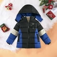 thumbnail image 2 of Mepaouo Kids Boy's Winter Coat Fleece Lined Waterproof Down Jacket Toddler Puffy Hooded Outwear Blue 18-24 Months, 2 of 6