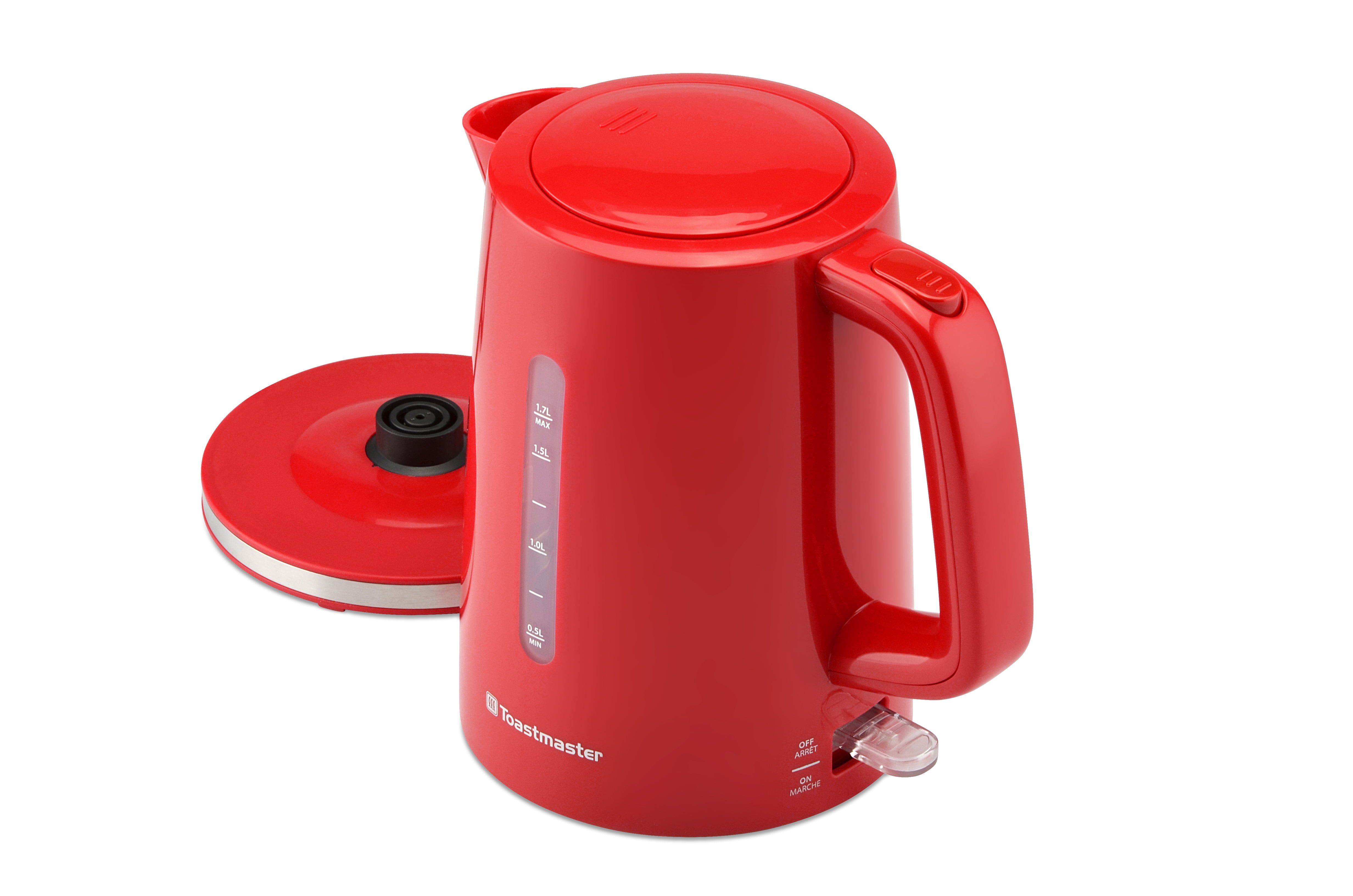 MegaChef 7 Cup Electric Tea Kettle and 2 Slice Toaster Combo in Red  985120246M - The Home Depot