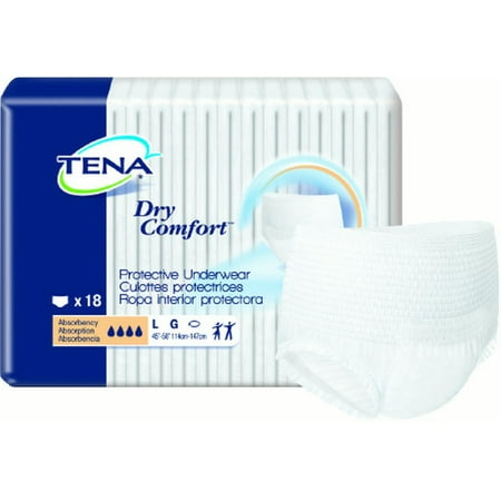 TENA Dry Comfort Protective Underwear 72423 Large Case of 72,