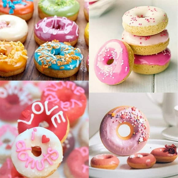 Peggybuy 18 Cavity Silicone Donuts Pastry Mold DIY Dessert Cake Donut Shape Moulds
