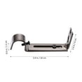thumbnail image 4 of 2 PCS Adjustable Curtain Rod Curtain Pole Holder Curtain Drapery Rod Brackets, 4 of 8