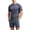 Outfits Sets - Gray, variant on Maqroz Mens Two Piece Workout Sets Short Sleeve Crewneck T-Shirts Drawstring Shorts Casual Athletic Activewear Solid Gym Suits Summer Outfits