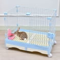 thumbnail image 5 of Rabbits Feeder Bowl Bunny Guinea Pigs Hays Feeder Food Feeder Safe Plastics Dish Easy to Fix for Cage 4.7x2.9x6.7 Inch, 5 of 12