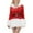 Red, variant on ZHOUCHANKIDS Christmas for Women Santa - Santa Outfit 2Pcs Velvet Dresses with Belt Red M
