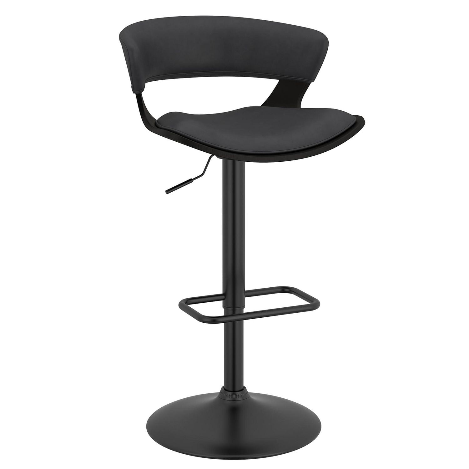Contemporary Air Lift Stool in Charcoal